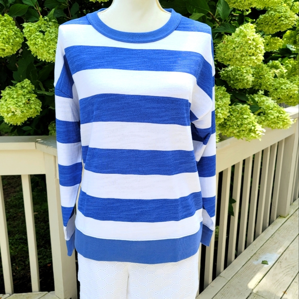 🆕️ J Crew Vintage Cotton Terry Pullover Rugby - Picture 6 of 6